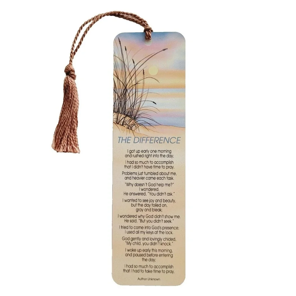 Vintage 90s Inspirations Bookmark The Difference sunset beach 1993 Artworks TG90